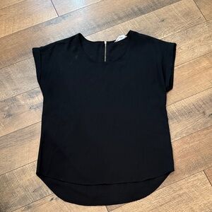 Pink Rose Black Women's Blouse